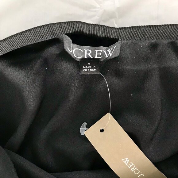 J. Crew Black Sheer Skirt with Slip - Picture 3 of 5